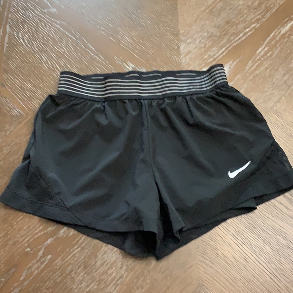 Nike black running shorts Size M